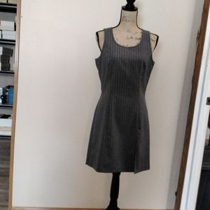 Medium Gray With Black Strips Dress